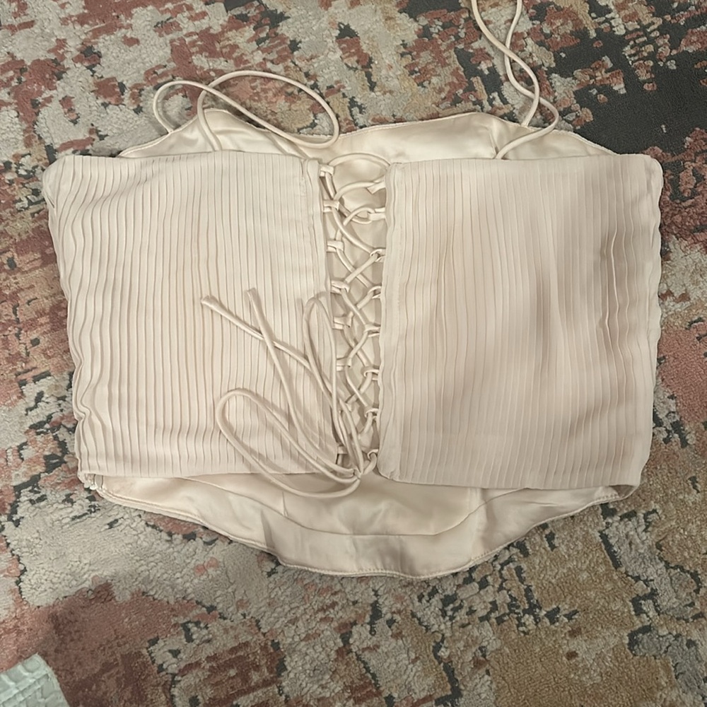 Princess Polly Daintree Plisse Corset Top - Picture 5 of 6